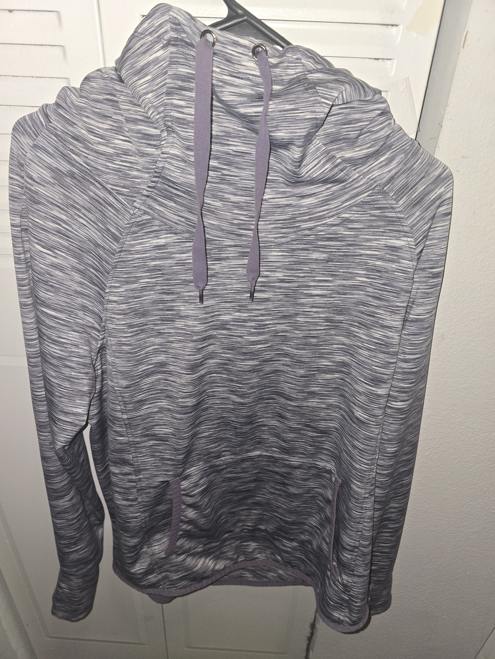 Men's Heathered Purple Pullover Hoodie